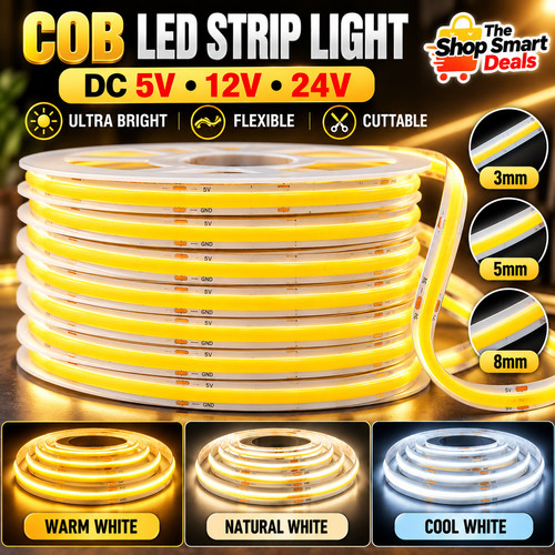 12v cob led strip lights - 12v,